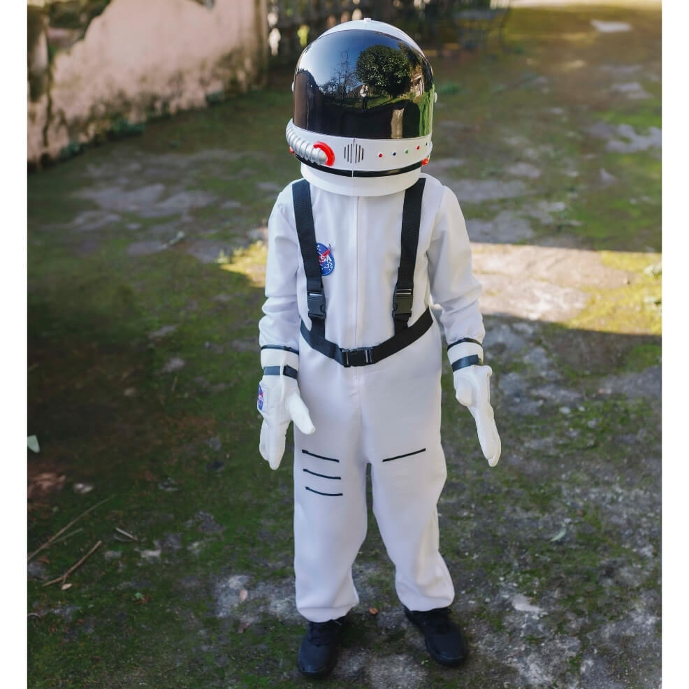 Kids White Astronaut Costume
