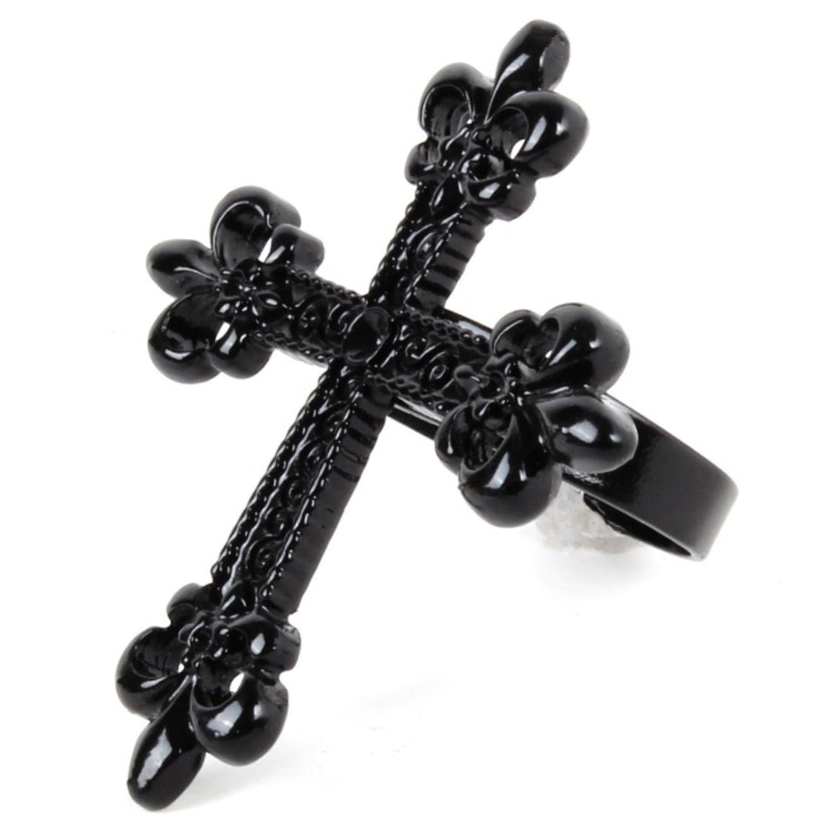 Black Cross Ring