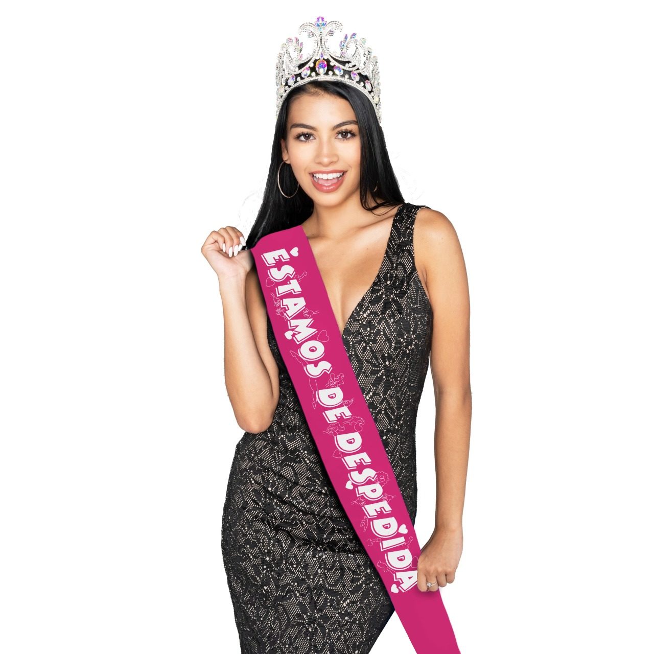 Fuchsia Hen Party Sash "We Are at a Hen Party"