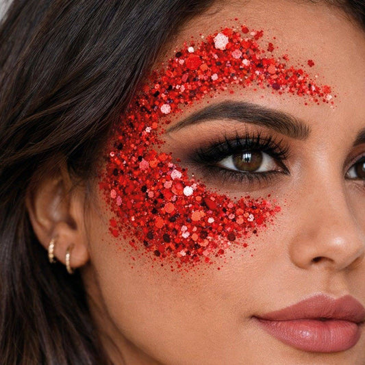 Red Glitter Makeup Stick
