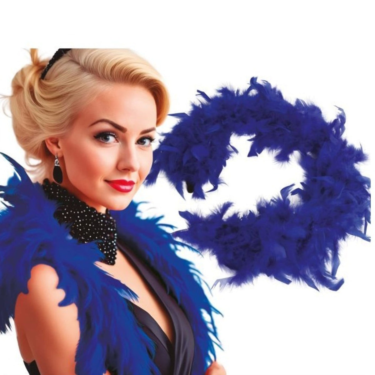 Blue Marabou Boa 40 g