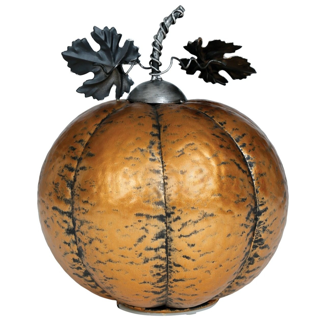 Light-Up Metallic Pumpkin