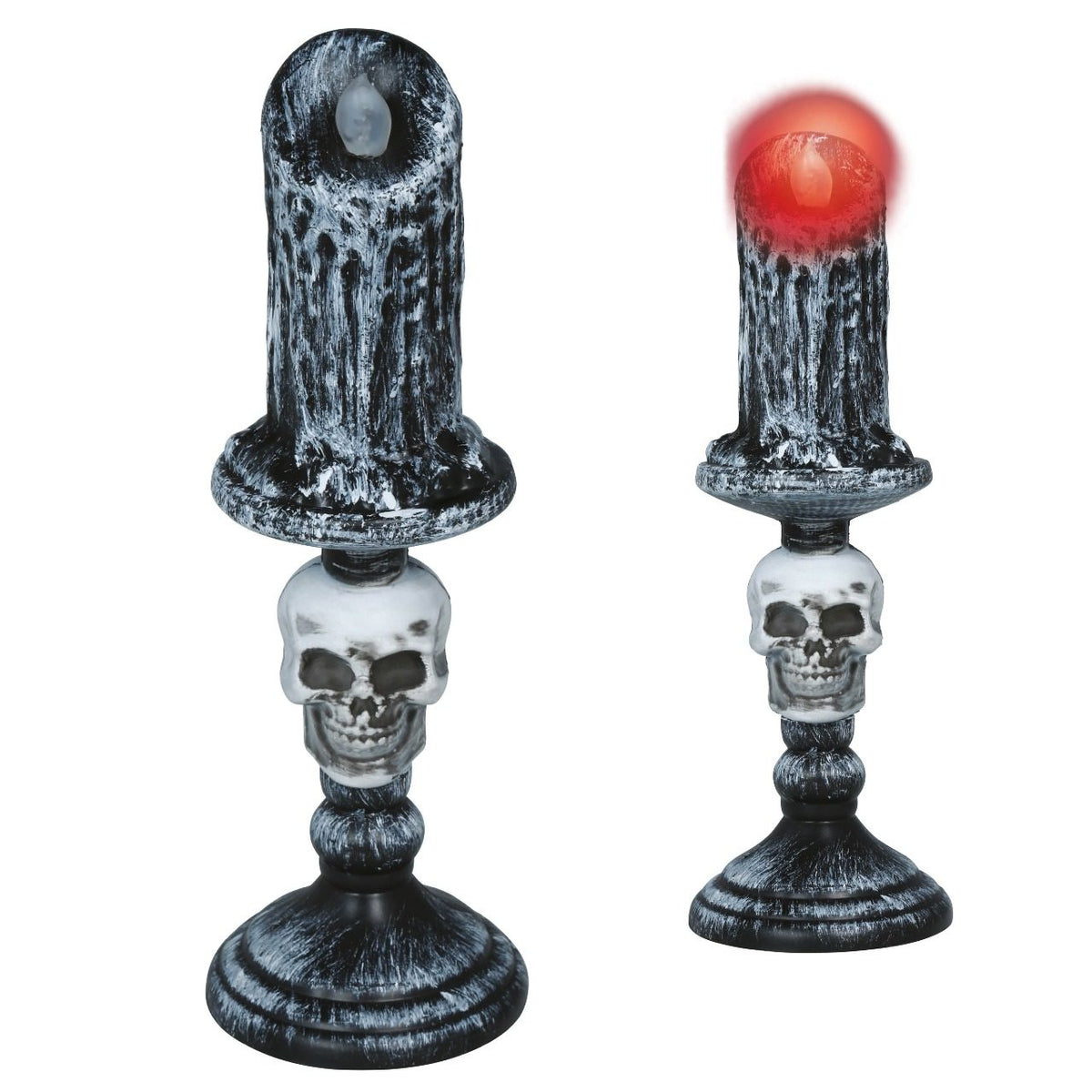 Light-up Skull Candelabra