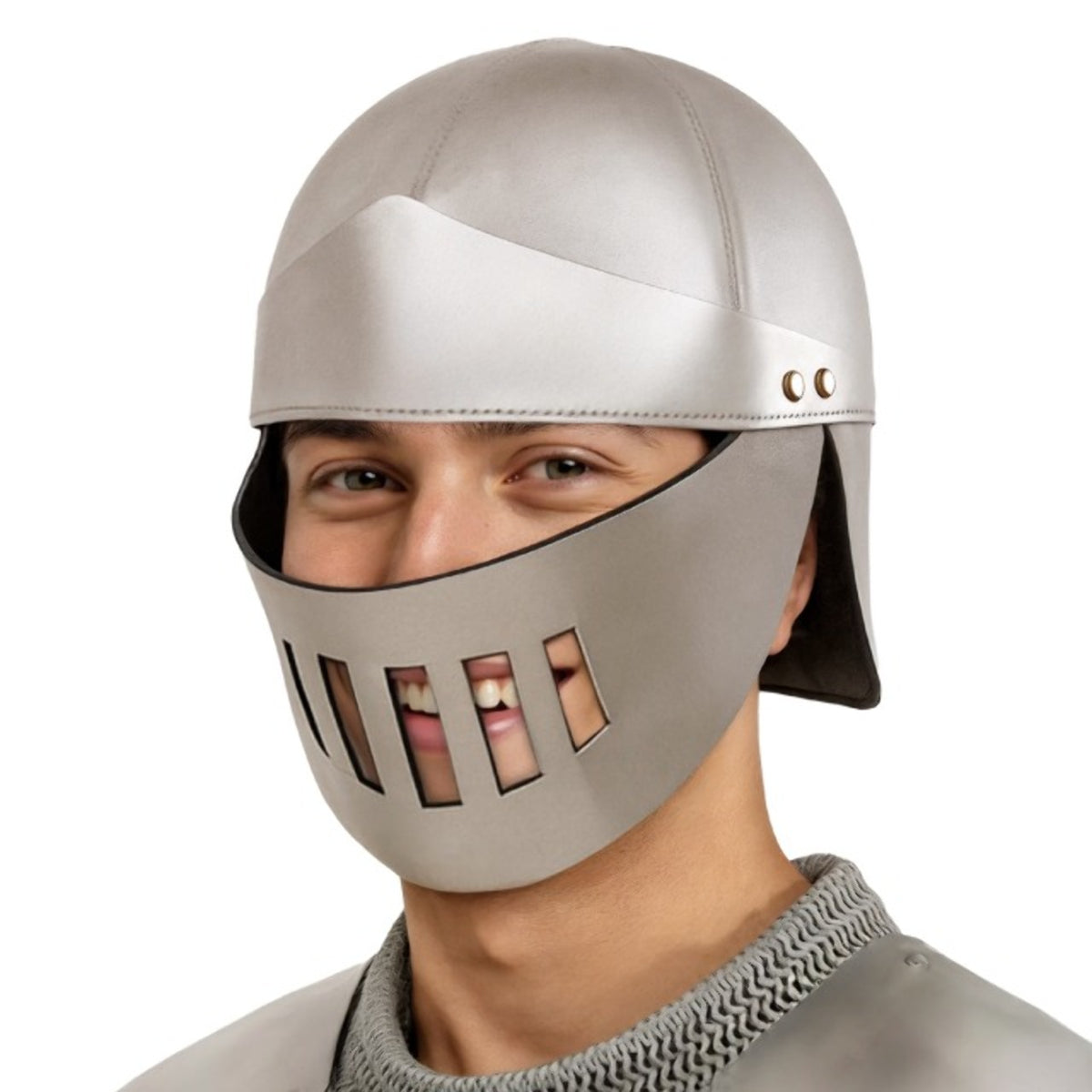 Silver Roman Gladiator Helmet