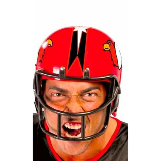 Casco Rugby Rojo | Don Disfraz