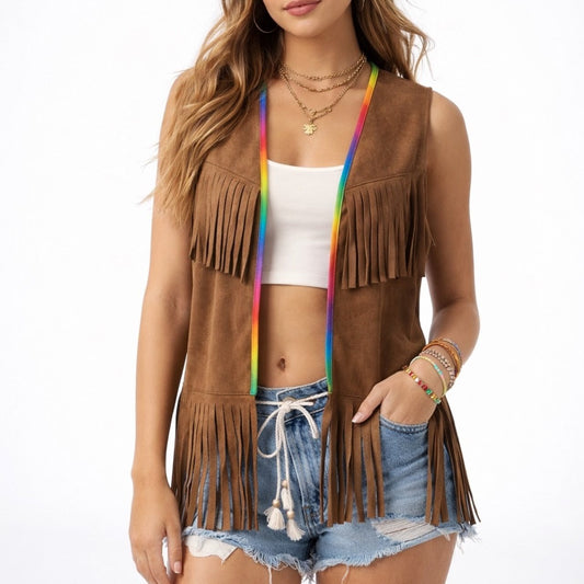 Brown Hippie Waistcoat