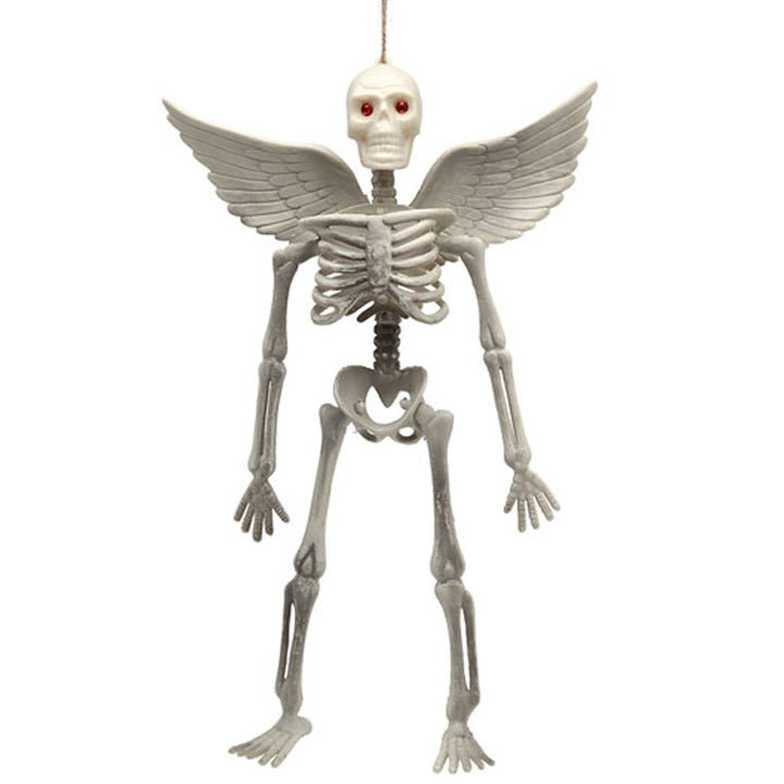 Grey Winged Hanging Skeleton
