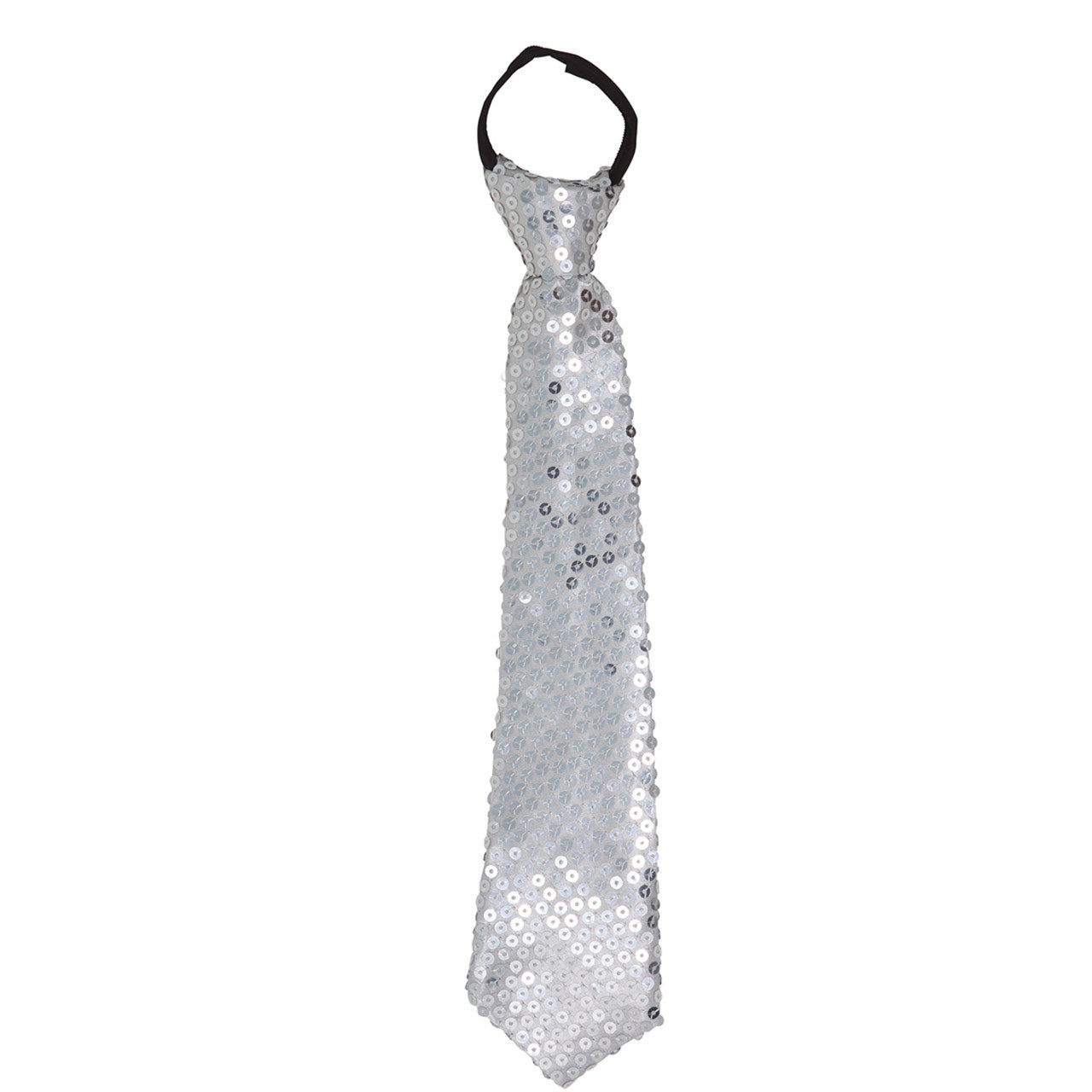 Silver Sequin Tie