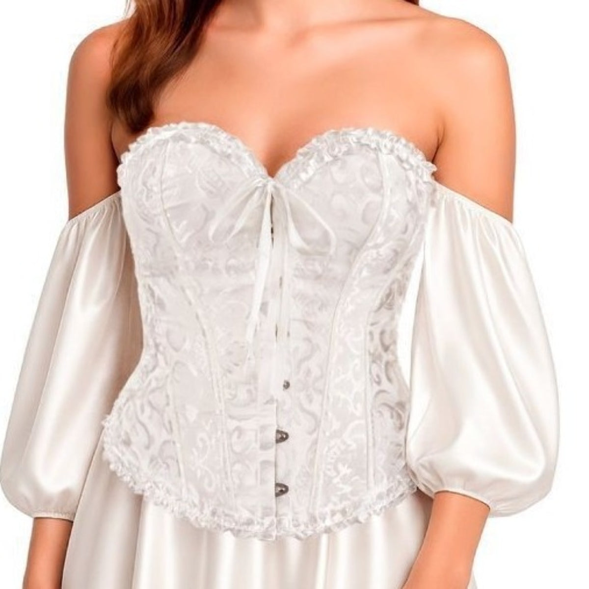 White Palace Corset with Bow