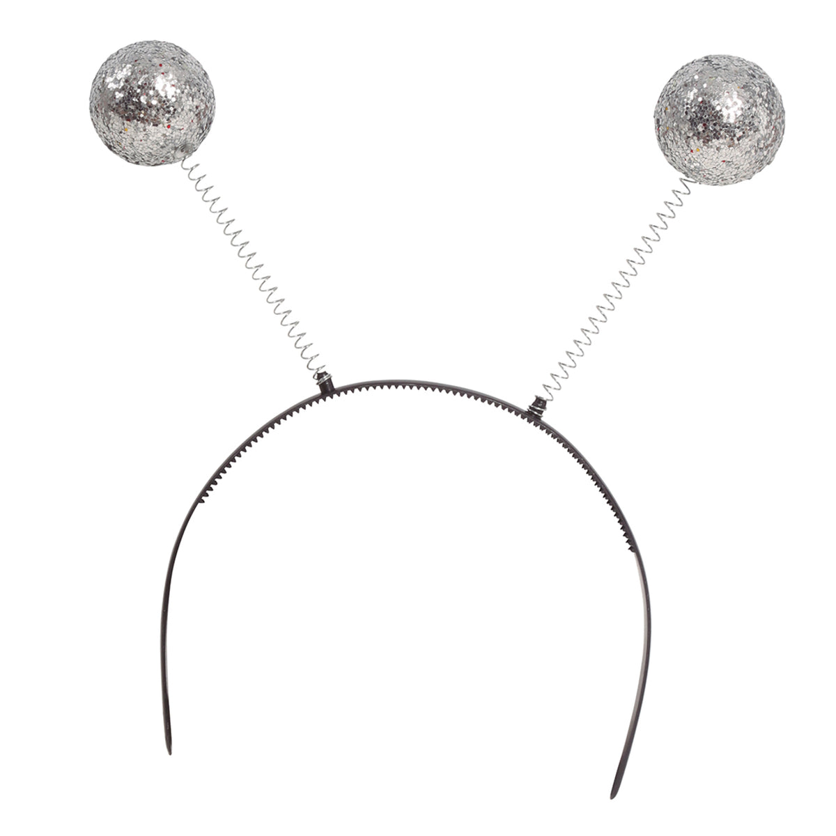 Silver Glitter Ball Headband