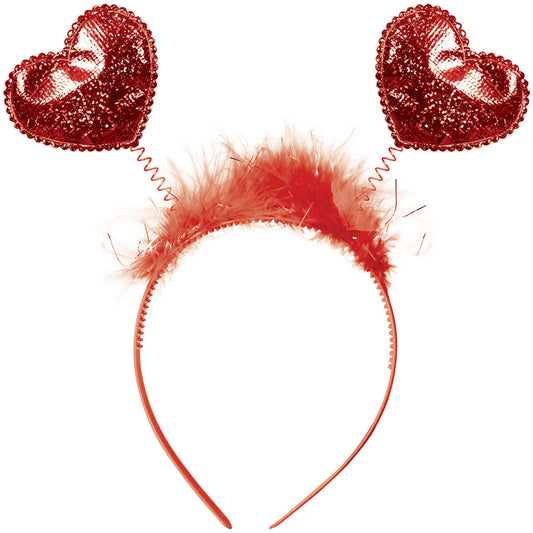 Red Hearts Headband