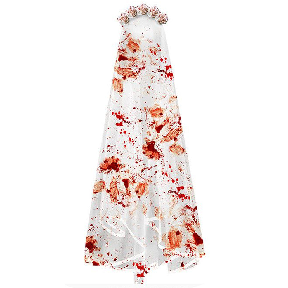 Bloody Bride Headband with Veil
