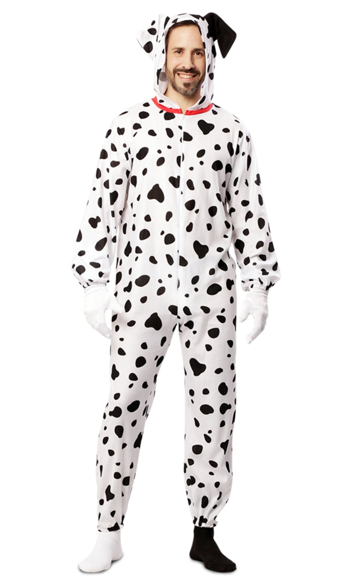 B&W Cruella and Dalmatian Couples Costumes