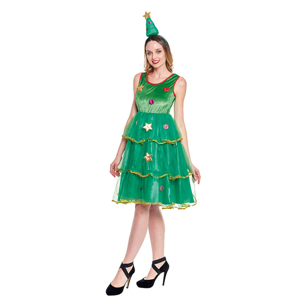 Womens Green Christmas Tree Costume
