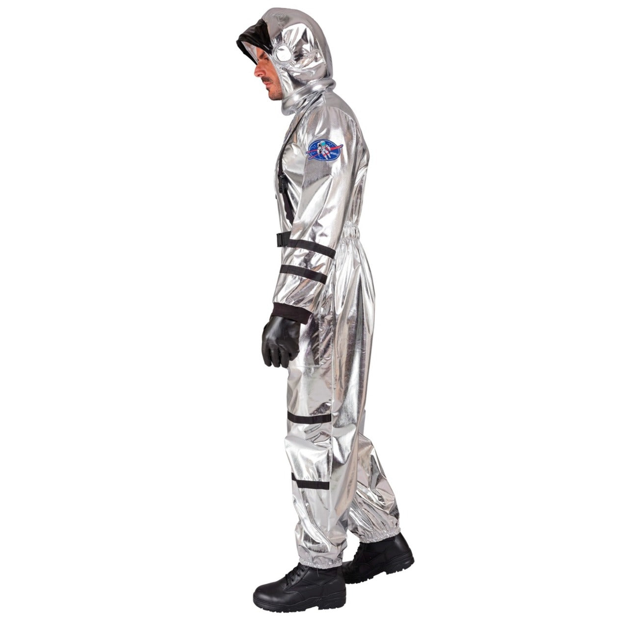 Mens Silver Space Astronaut Costume