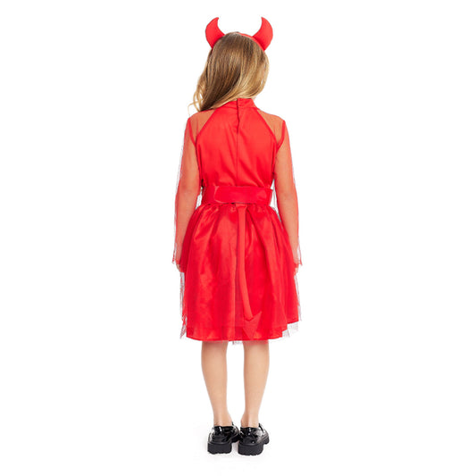 Girls Red She Devil Costume