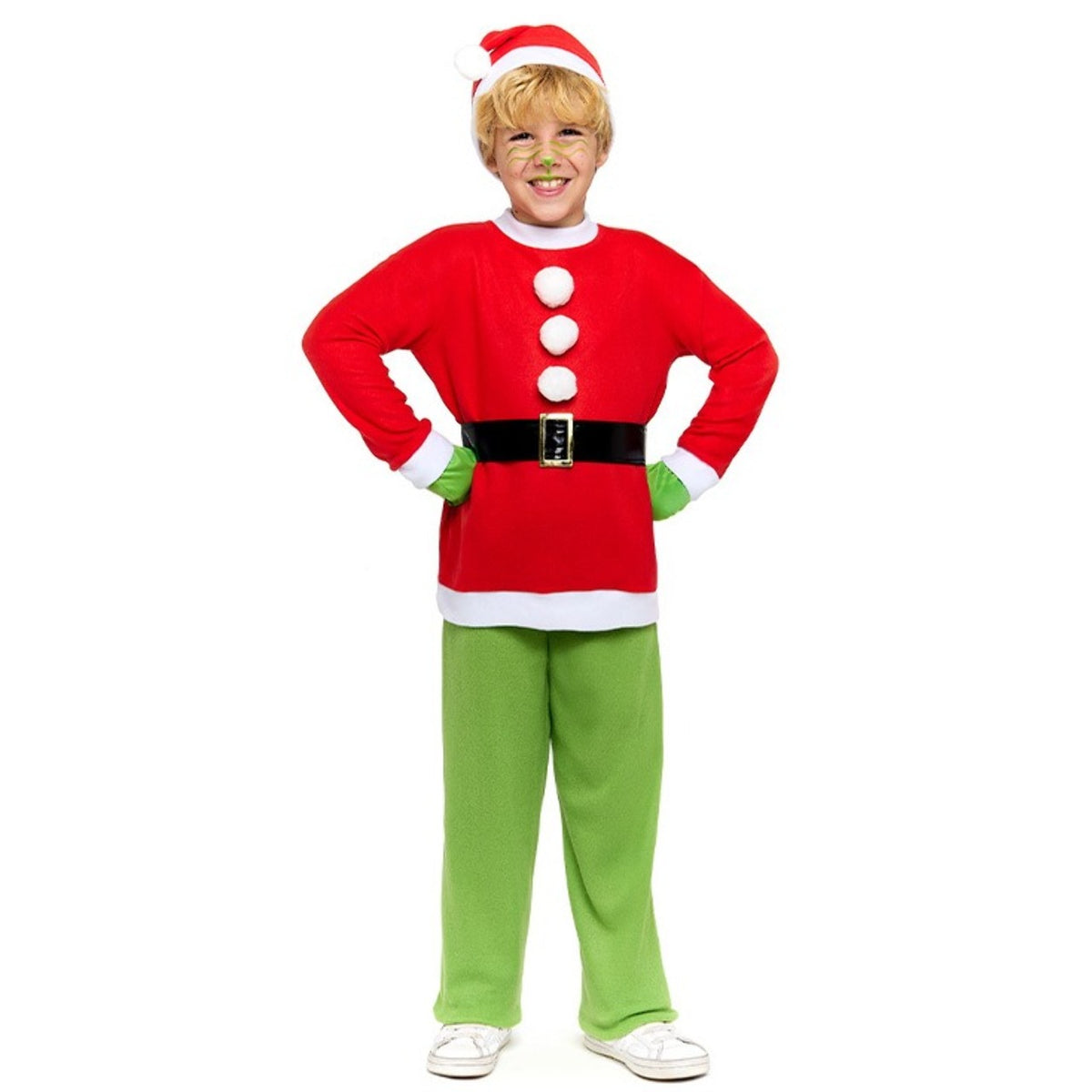Boys Eco Grinch Elf Costume