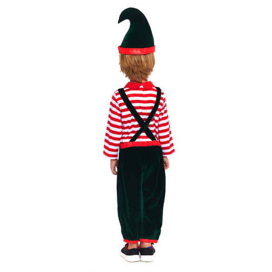 Boys Striped Elf Costume