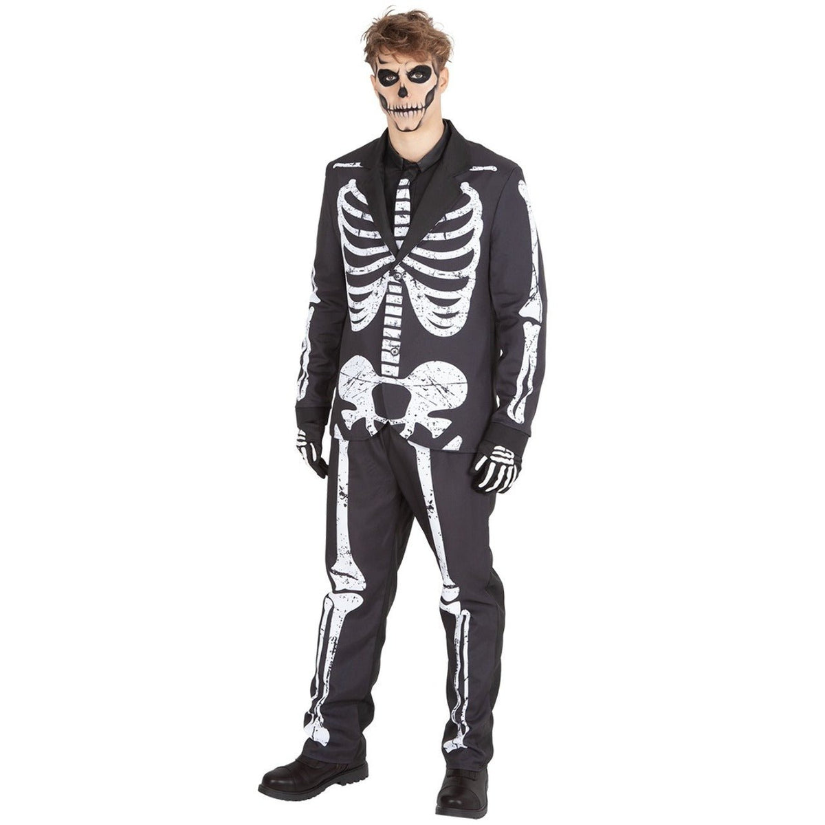 Mens Elegant Skeleton Costume
