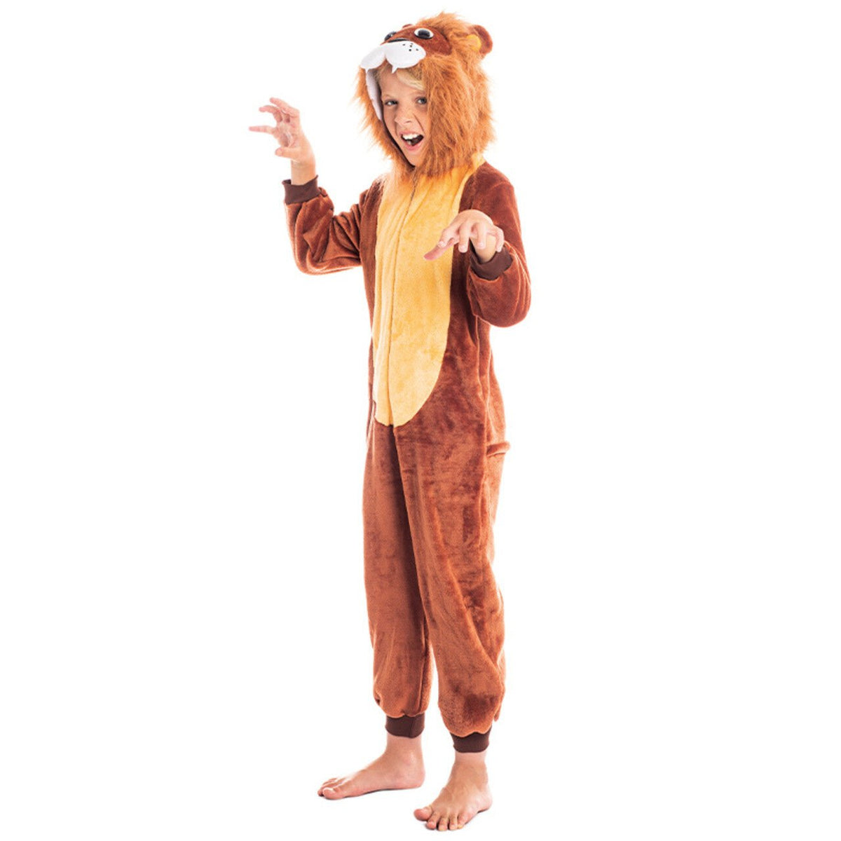 Kids Lion Hooded Costume