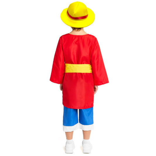Kids Adventurous Luffy One Piece Costume