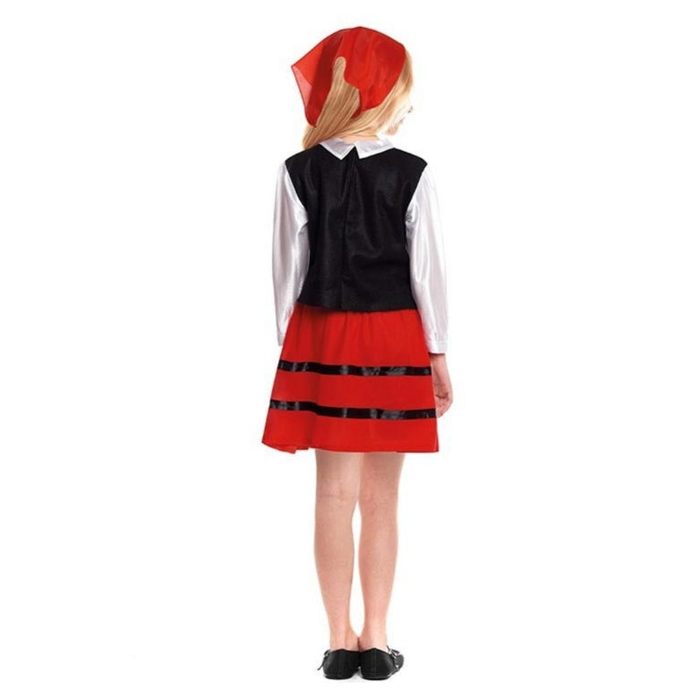 Girls Short Galician Shepherdess Costume