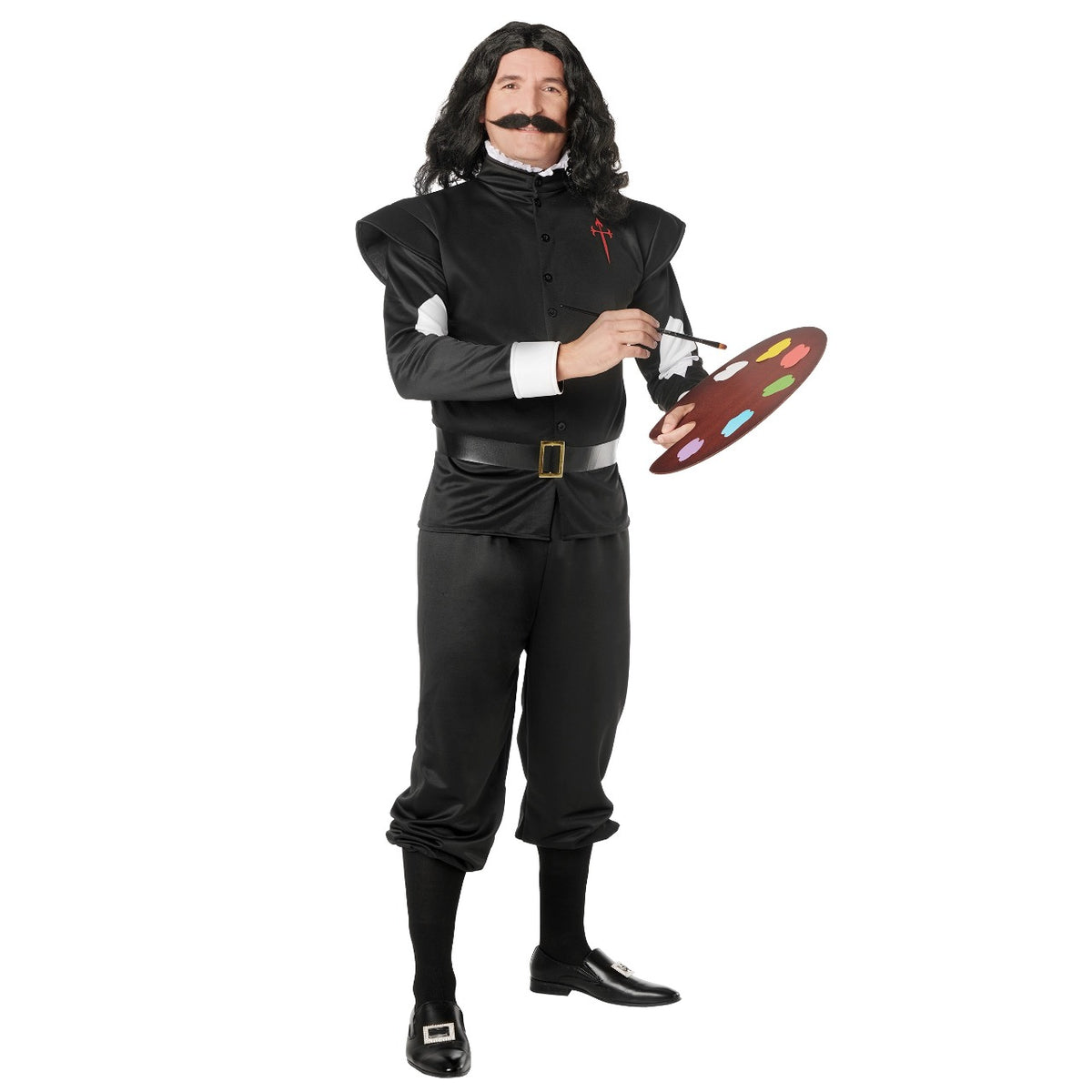 Mens Black Velázquez Painter Costume
