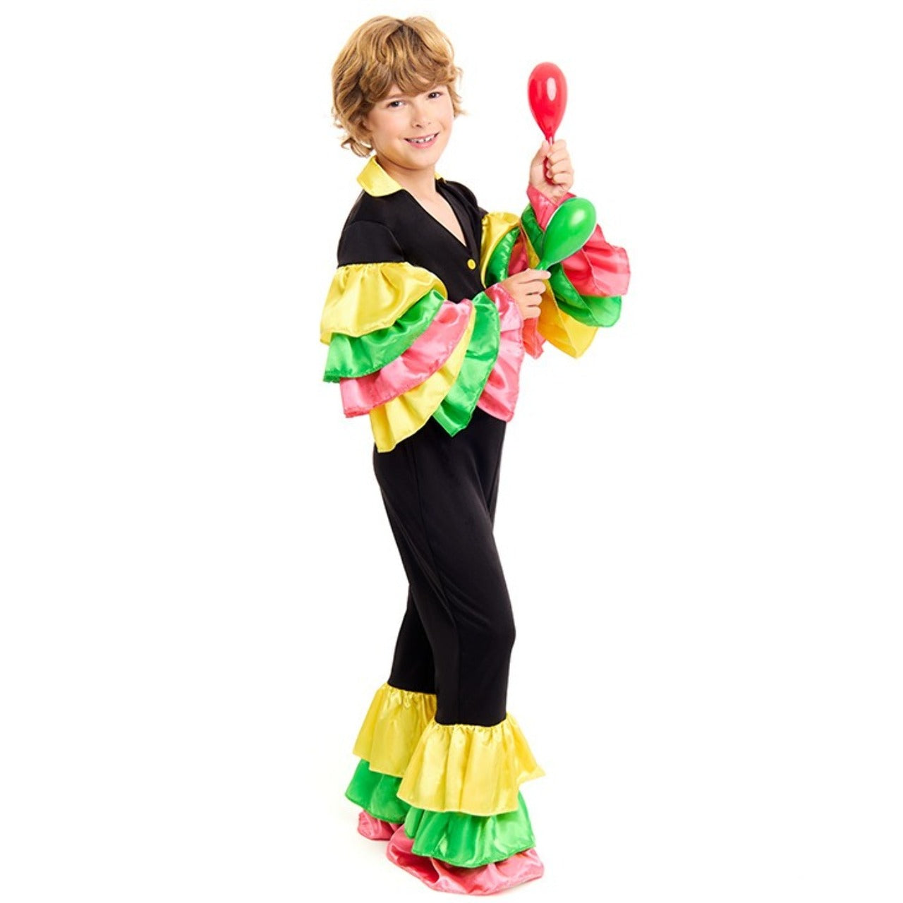 Boys Colourful Rumba Dancer Costume