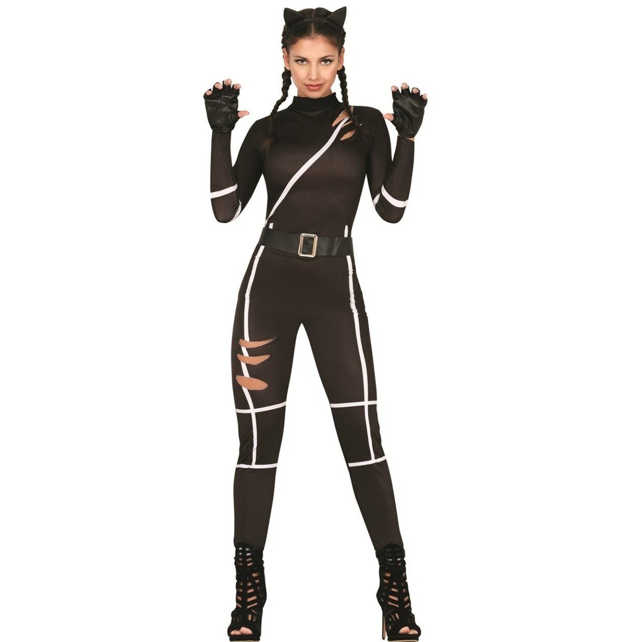 Womens Super Feline Cat Costume