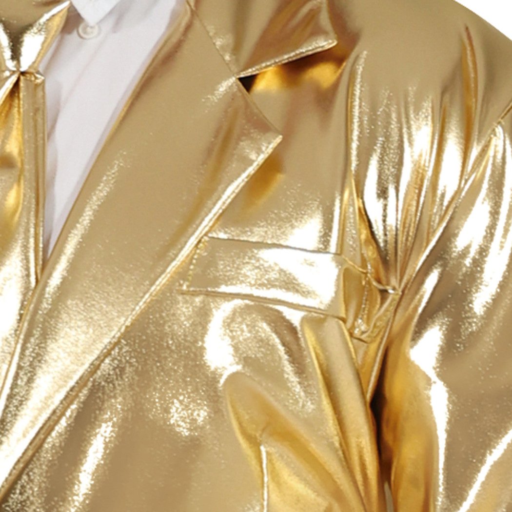 Mens Metallic Gold Suit Costume