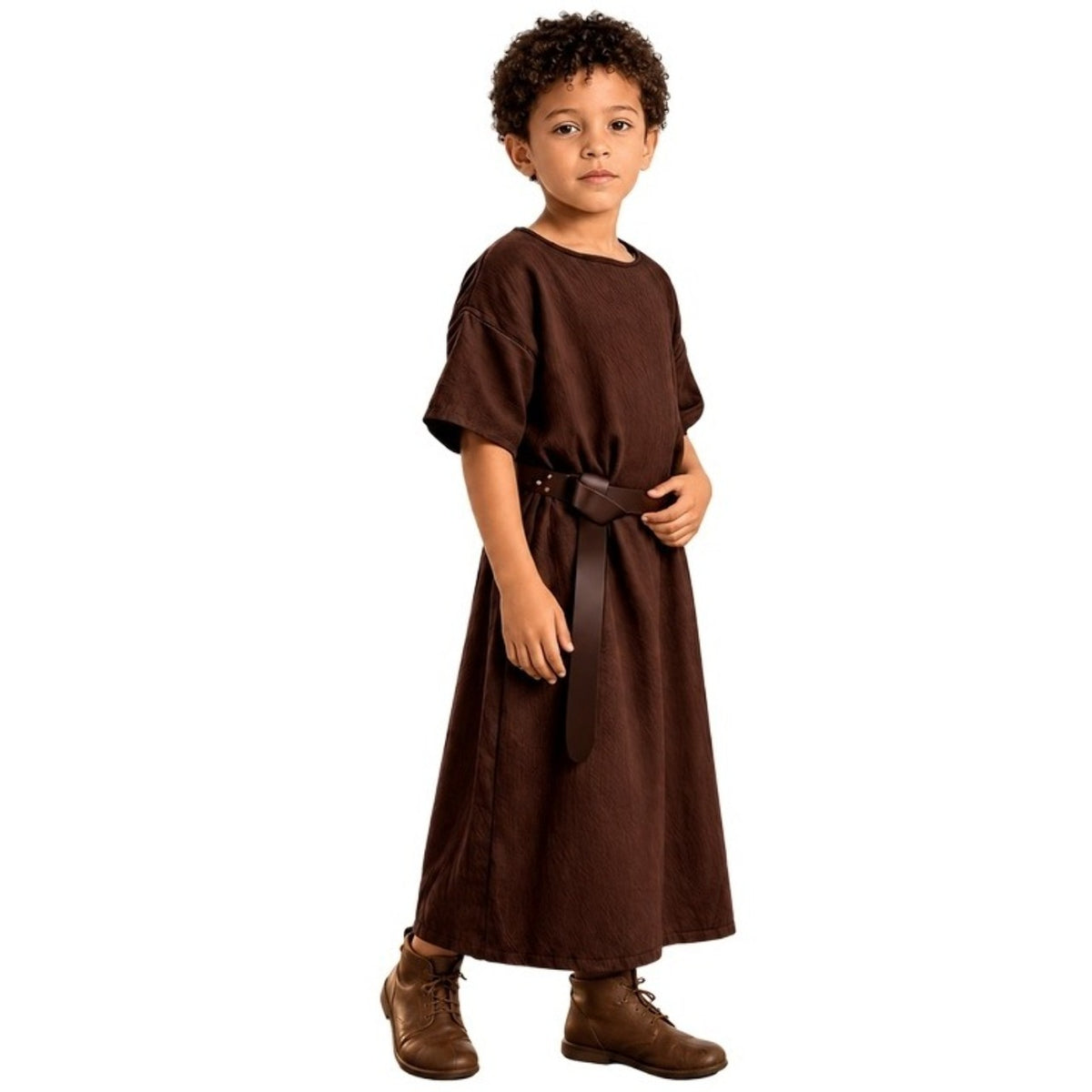Kids Medieval Brown Robe Costume