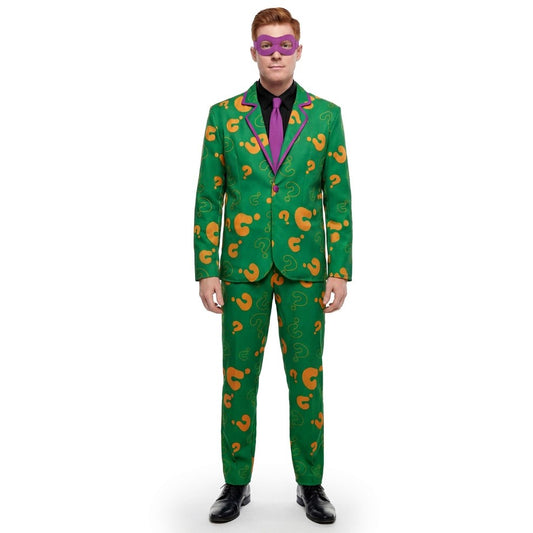 Mens Riddler Villain Costume