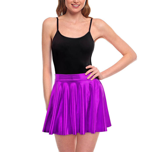Metallic Violet Skirt