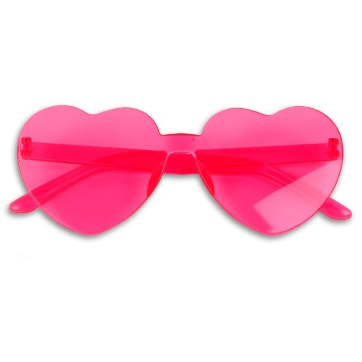 Fuchsia Heart Glasses
