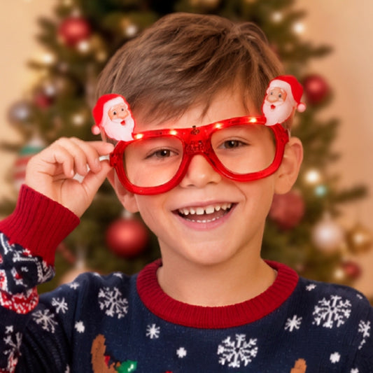 Light-up Santa Claus Glasses