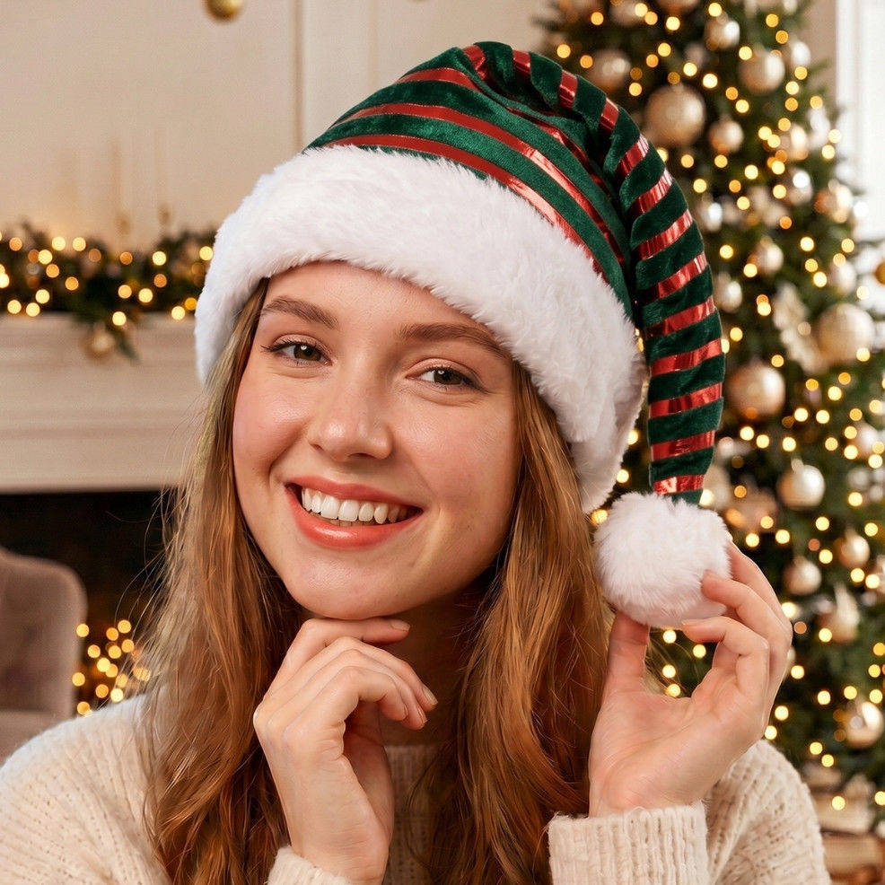 Striped Elf Cap
