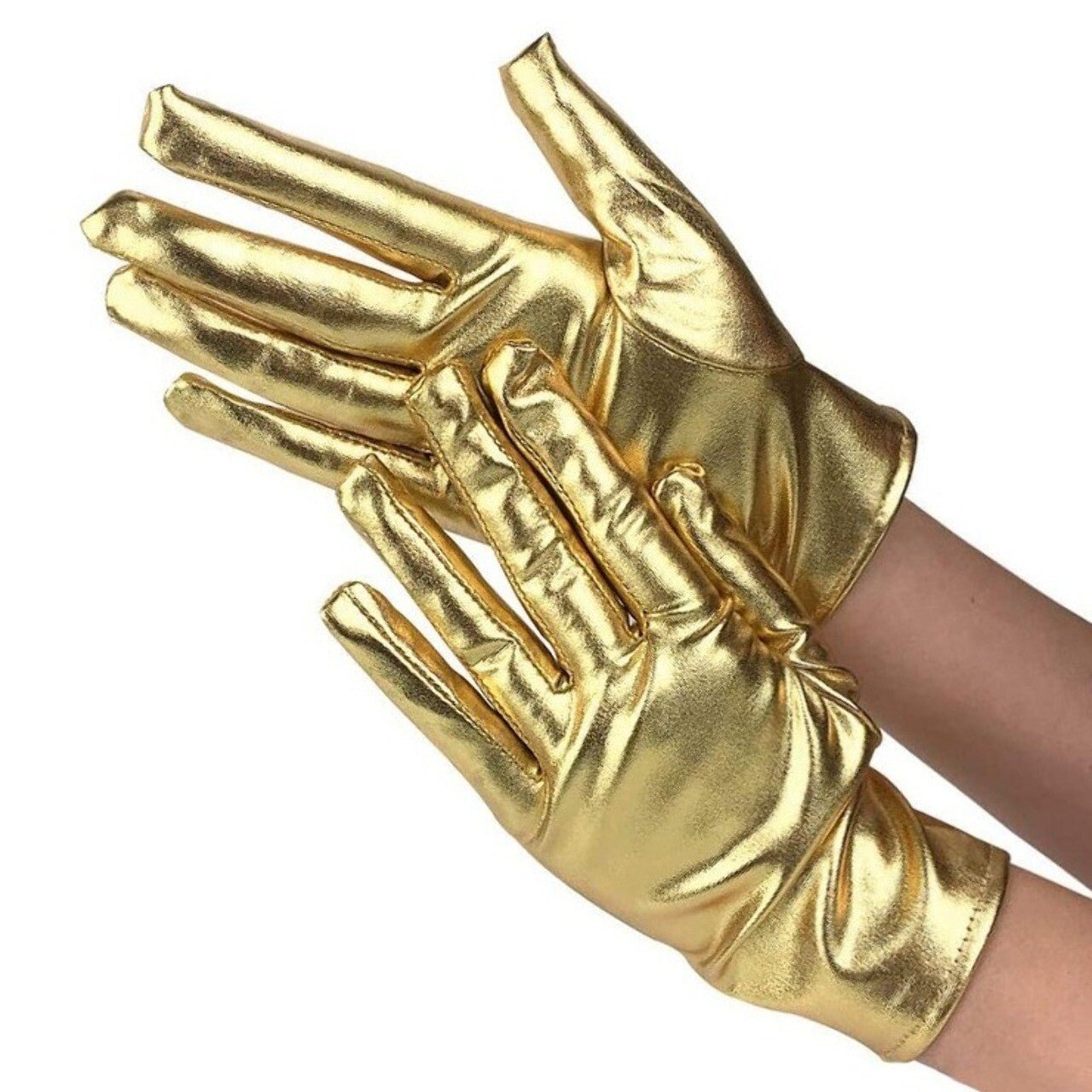 Metallic Gold Gloves