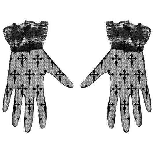 Gothic Cross Gloves