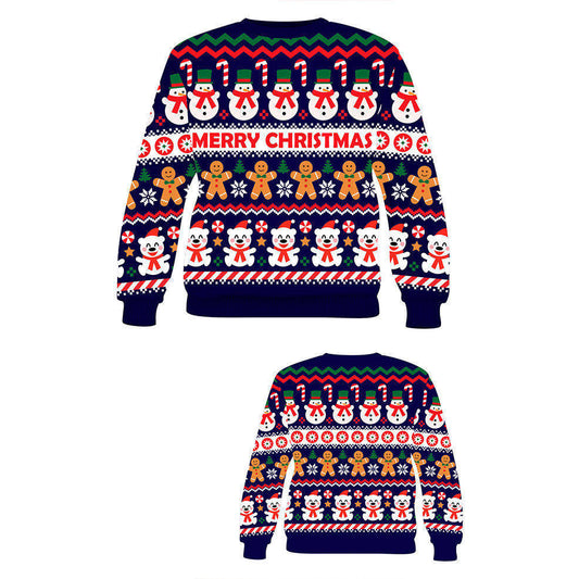 Kids Snow Christmas Jumper