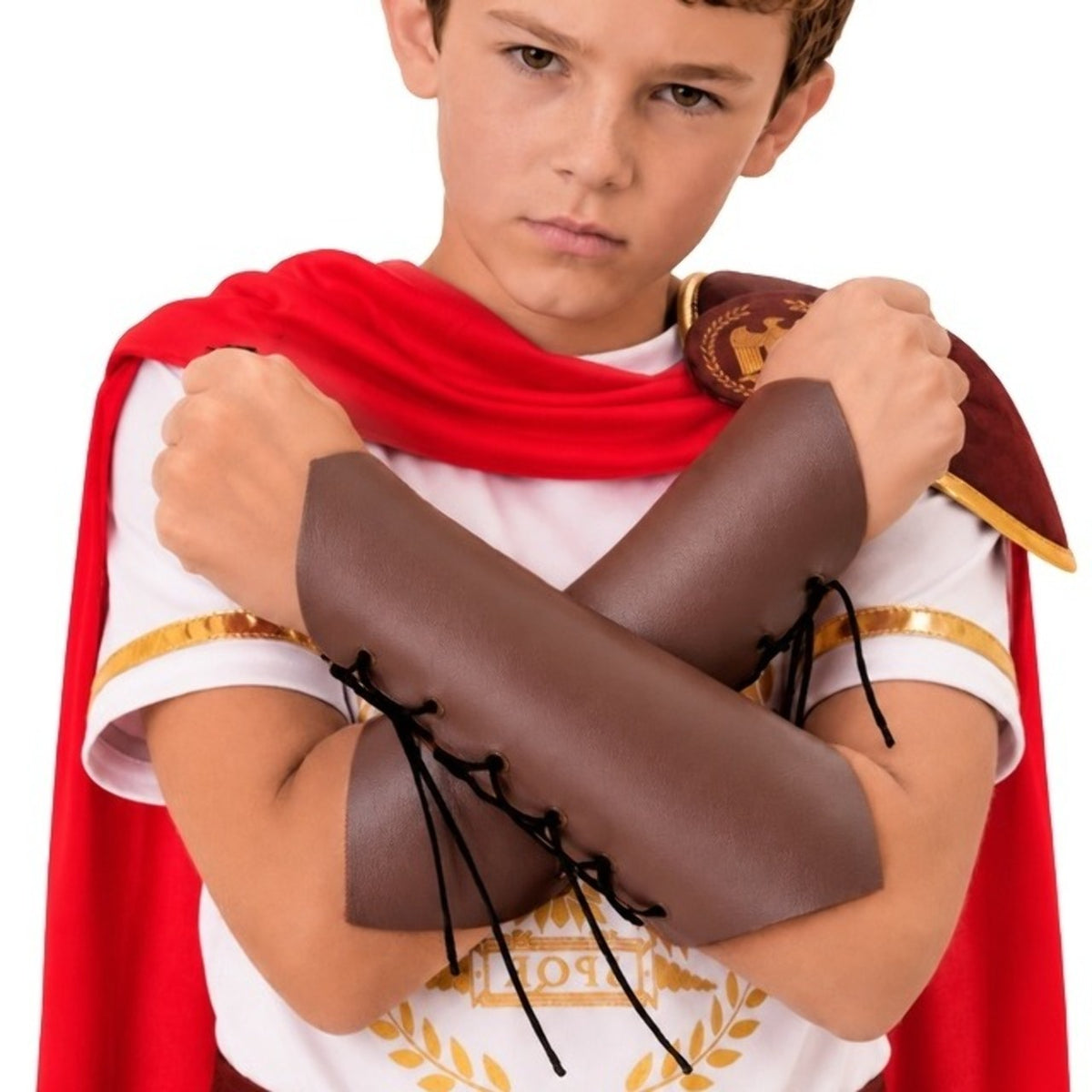 Kids Brown Gladiator Wristbands