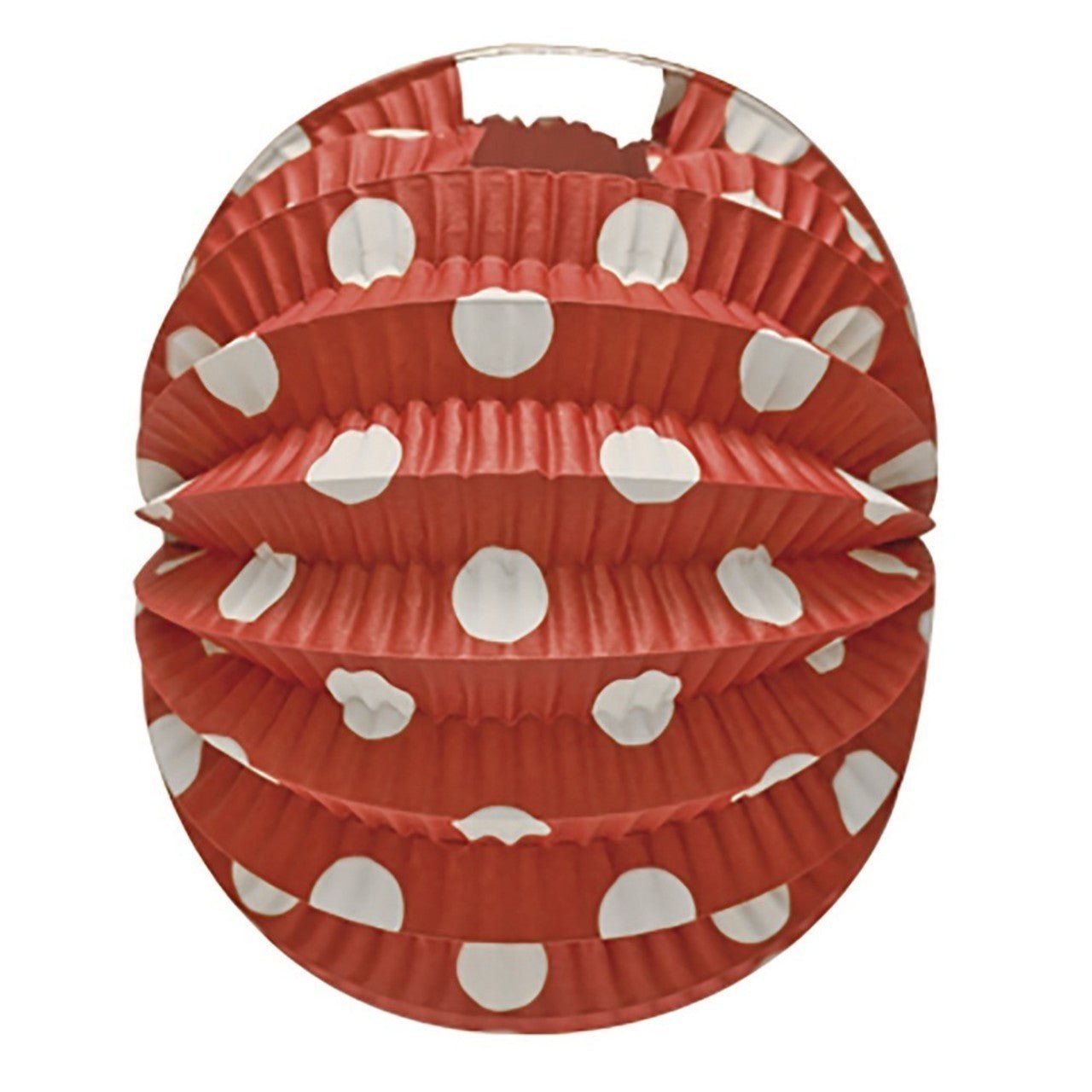 Pack of 12 Red Polka Dot Fairground Lanterns
