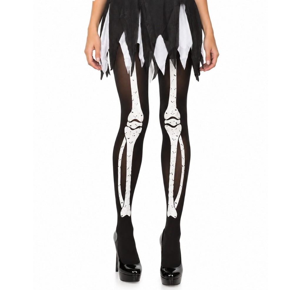 Black Skeleton Tights