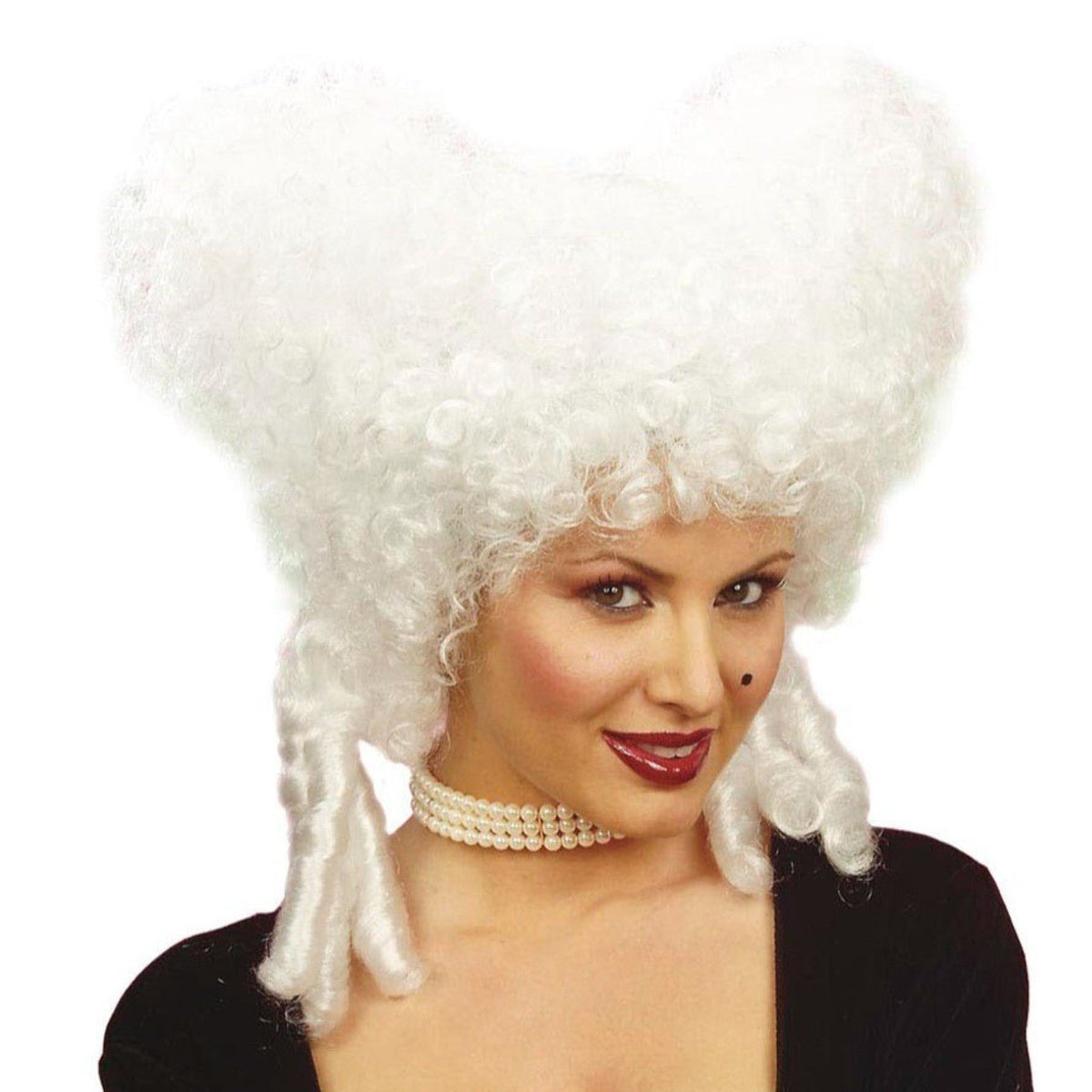 White Baroque Heart Wig