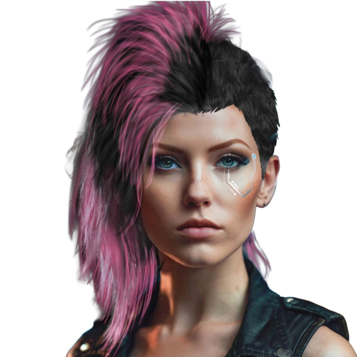 Cyberpunk Judy Wig