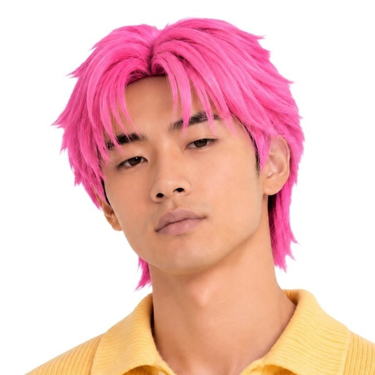 Fuchsia K-Pop Singer Demon Wig