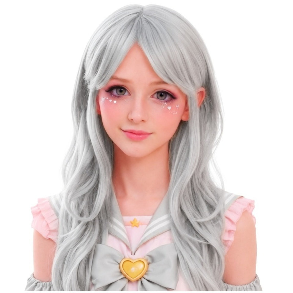 Long Grey Cosplay Wig