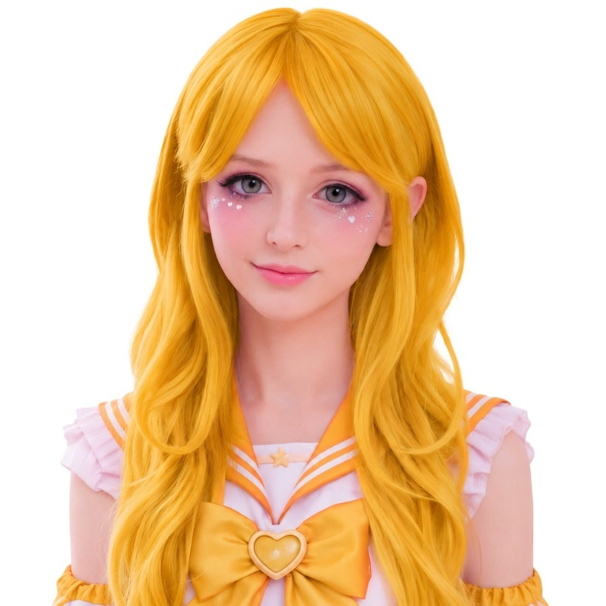 Long Orange Cosplay Wig