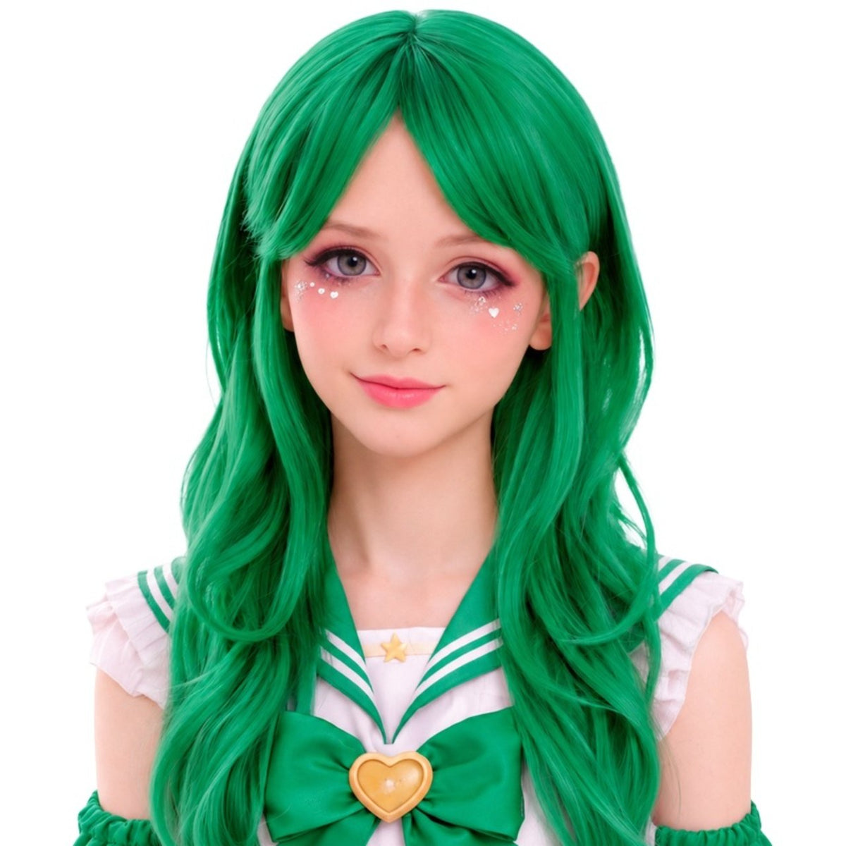 Long Green Cosplay Wig