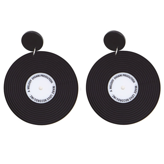 Vinyl Record Earrings
