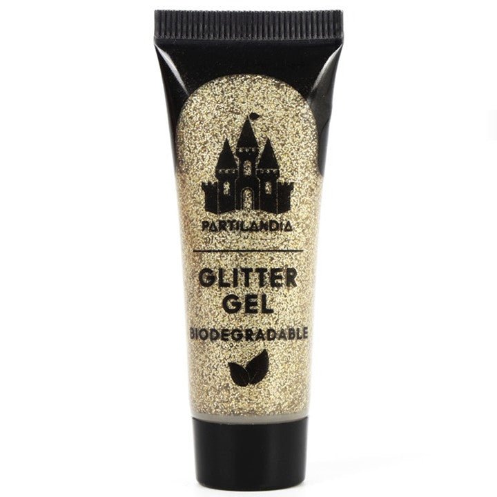 Biodegradable Gold Glitter Gel